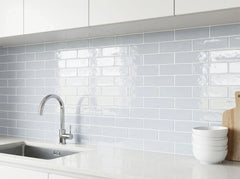 Andana 2x8 Subway Classic White Glossy Ceramic Loose Tile - Box of 5.4 Sq Ft - Sample