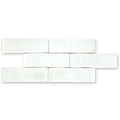Andana 2x8 Subway Classic White Glossy Ceramic Loose Tile - Box of 5.4 Sq Ft