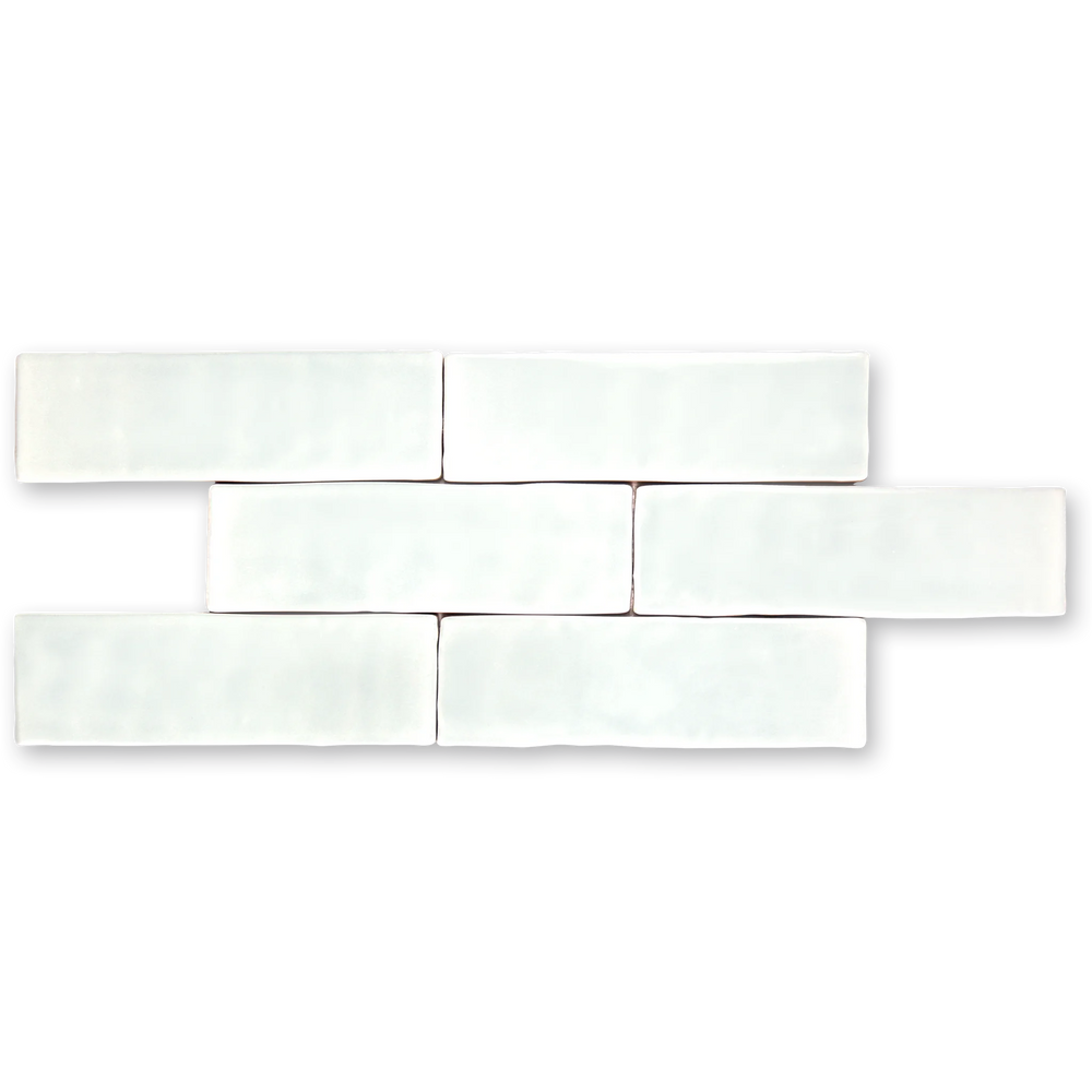 Andana 2x8 Subway Classic White Glossy Ceramic Loose Tile - Box of 5.4 Sq Ft