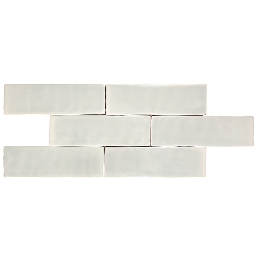 Andana 2x8 Subway Light Grey Glossy Ceramic Loose Tile - Box of 5.4 Sq Ft