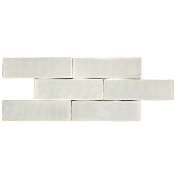Andana 2x8 Subway Light Grey Glossy Ceramic Loose Tile - Box of 5.4 Sq Ft