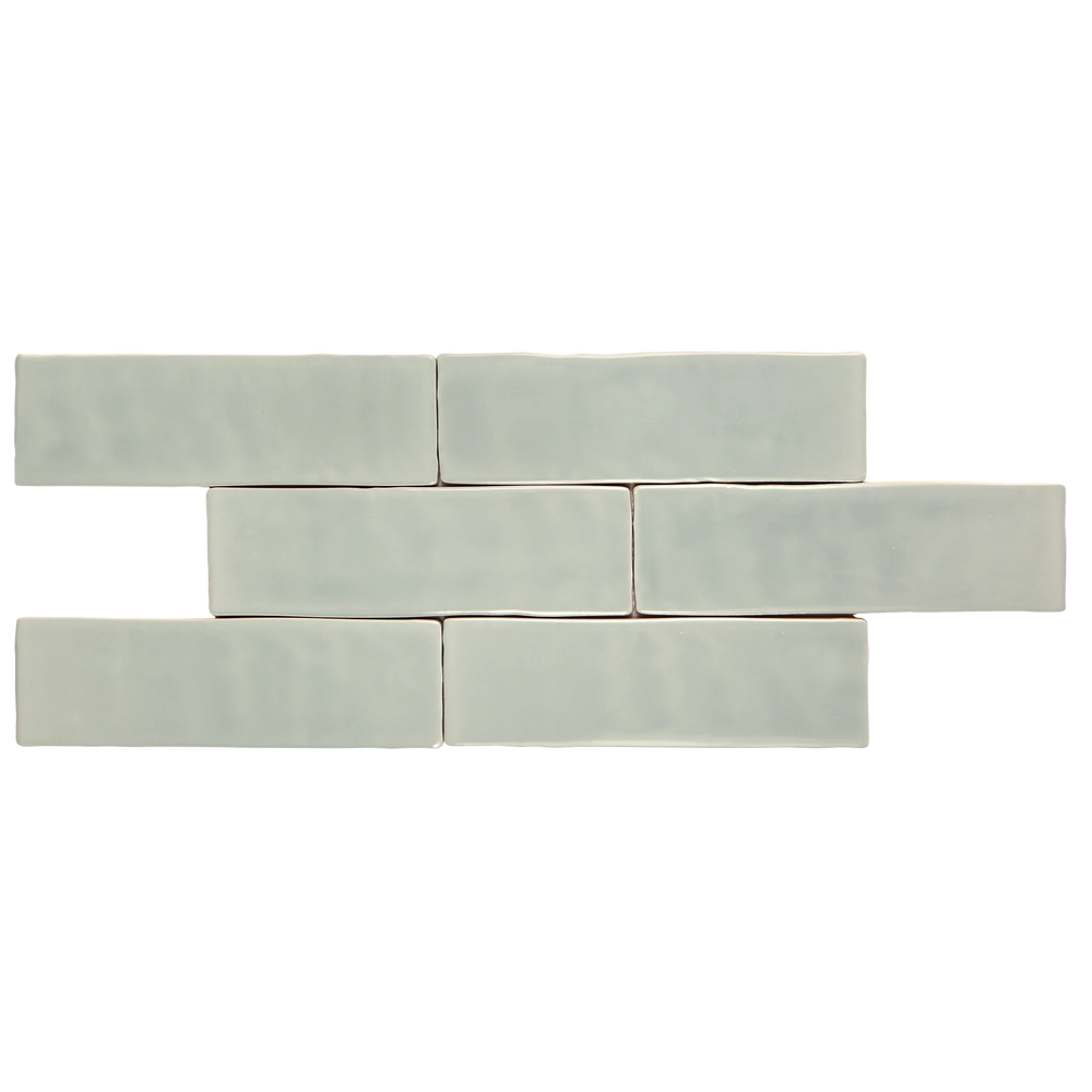 Andana 2x8 Subway Mint Green Glossy Ceramic Loose Tile - Box of 5.4 Sq Ft