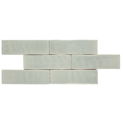 Andana 2x8 Subway Mint Green Glossy Ceramic Loose Tile - Box of 5.4 Sq Ft