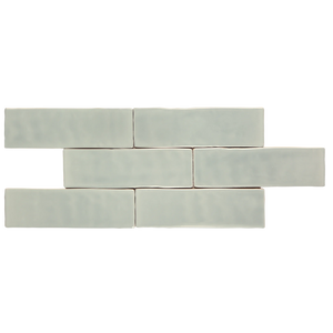 Andana 2x8 Subway Mint Green Glossy Ceramic Loose Tile - Box of 5.4 Sq Ft