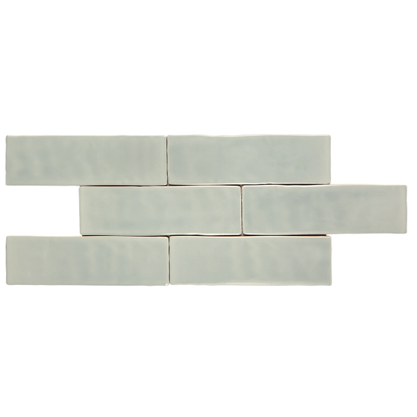 Andana 2x8 Subway Mint Green Glossy Ceramic Loose Tile - Box of 5.4 Sq Ft