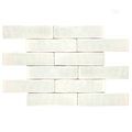Andana 3x12 Subway Bone White Glossy Ceramic Loose Tile - Box of 5.4 Sq Ft