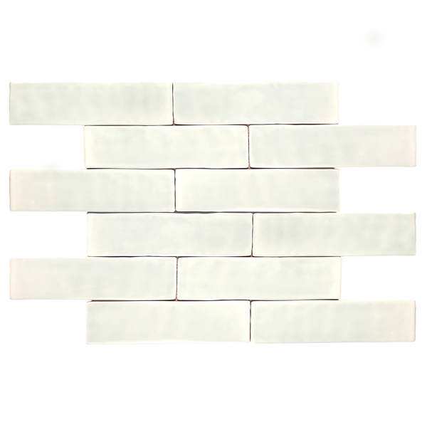 Andana 3x12 Subway Bone White Glossy Ceramic Loose Tile - Box of 5.4 Sq Ft