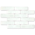 Andana 3x12 Subway Classic White Glossy Ceramic Loose Tile - Box of 5.4 Sq Ft