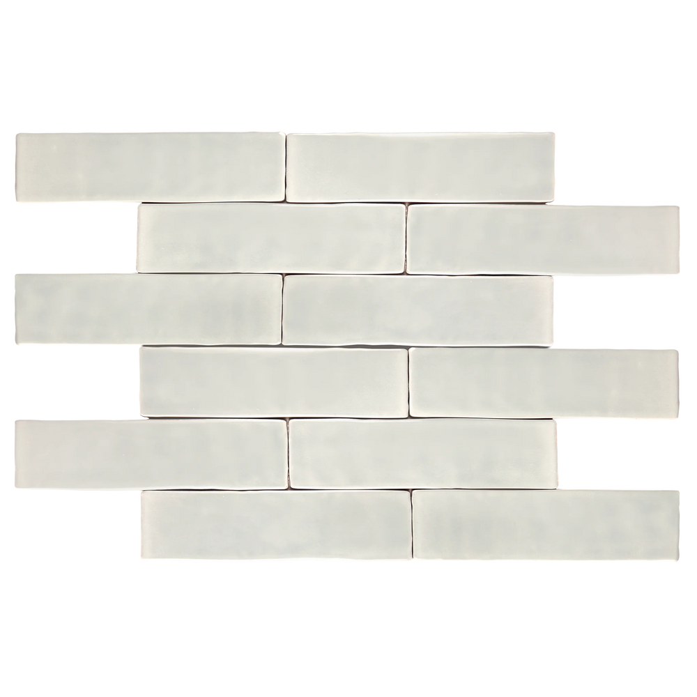 Andana 3x12 Subway Light Grey Glossy Ceramic Loose Tile - Box of 5.4 Sq Ft