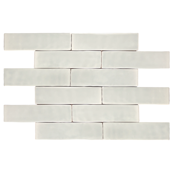Andana 3x12 Subway Light Grey Glossy Ceramic Loose Tile - Box of 5.4 Sq Ft