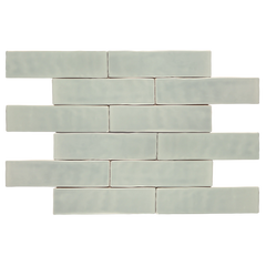 Andana 3x12 Subway Mint Green Glossy Ceramic Loose Tile - Box of 5.4 Sq Ft