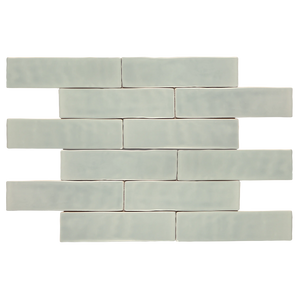 Andana 3x12 Subway Mint Green Glossy Ceramic Loose Tile - Box of 5.4 Sq Ft