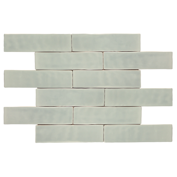 Andana 3x12 Subway Mint Green Glossy Ceramic Loose Tile - Box of 5.4 Sq Ft