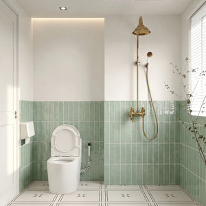 Andana 3x12 Subway Mint Green Glossy Ceramic Loose Tile - Box of 5.4 Sq Ft