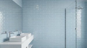 Andana 3x12 Subway Ice Blue Glossy Ceramic Loose Tile - Box of 5.4 Sq Ft - Sample