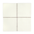 Andana 5x5 Subway Bone White Glossy Ceramic Loose Tile - Box of 6 Sq Ft