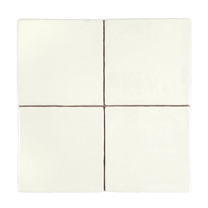 Andana 5x5 Subway Bone White Glossy Ceramic Loose Tile - Box of 6 Sq Ft