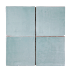 Andana 5x5 Subway Ice Blue Ceramic Loose Tile - Box of 6 Sq Ft