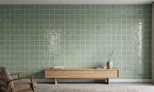 Andana 5x5 Subway Mint Green Ceramic Tile - Box of 6 Sq Ft
