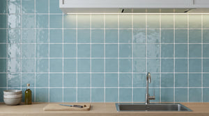 Andana 5x5 Subway Ice Blue Ceramic Loose Tile - Box of 6 Sq Ft - Sample