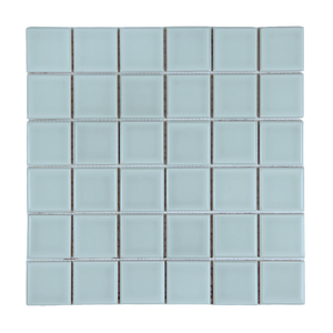 Andana 2x2 Square Ice Blue Ceramic Mosaic Tile - 12" x 12"