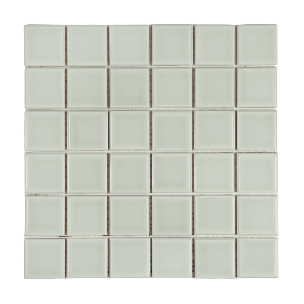 Andana 2x2 Square Mint Green Ceramic Mosaic Tile - 12" x 12"