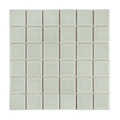 Andana 2x2 Square Mint Green Ceramic Mosaic Tile - 12" x 12"