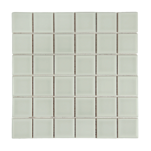Andana 2x2 Square Mint Green Ceramic Mosaic Tile - 12" x 12"