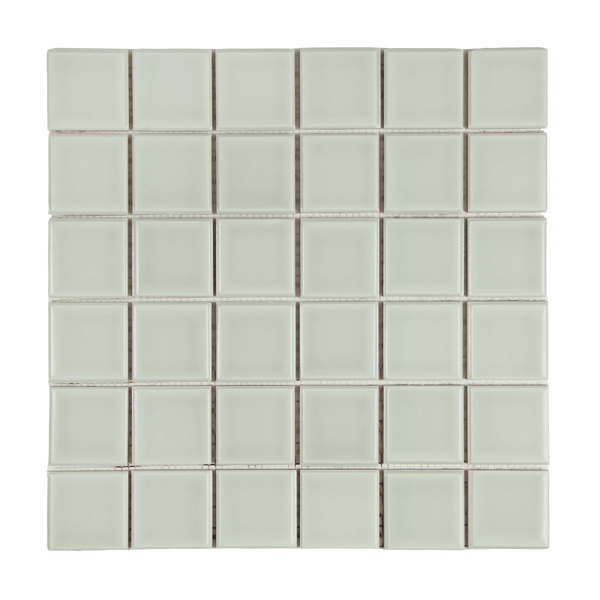 Andana 2x2 Square Mint Green Ceramic Mosaic Tile - 12" x 12"
