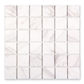 Aurora 2x2 Square Calacatta Grey Marble Mosaic Tile - 12