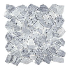 Earthisan Sliced Stone Graphite Grey Mosaic Tile – 12" x 12"