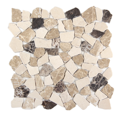Earthisan Sliced Stone Spanish Blend Mosaic Tile – 12" x 12"
