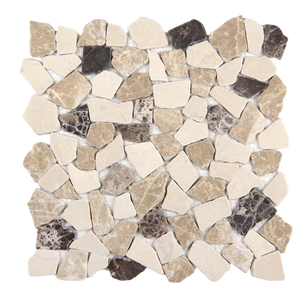 Earthisan Sliced Stone Spanish Blend Mosaic Tile – 12" x 12"