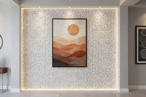 Earthisan Sliced Stone Frost White Mosaic Tile – 12" x 12"