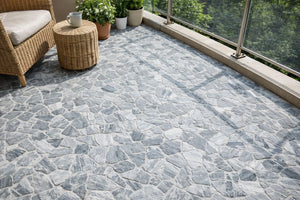 Earthisan Sliced Stone Graphite Grey Mosaic Tile – 12" x 12"