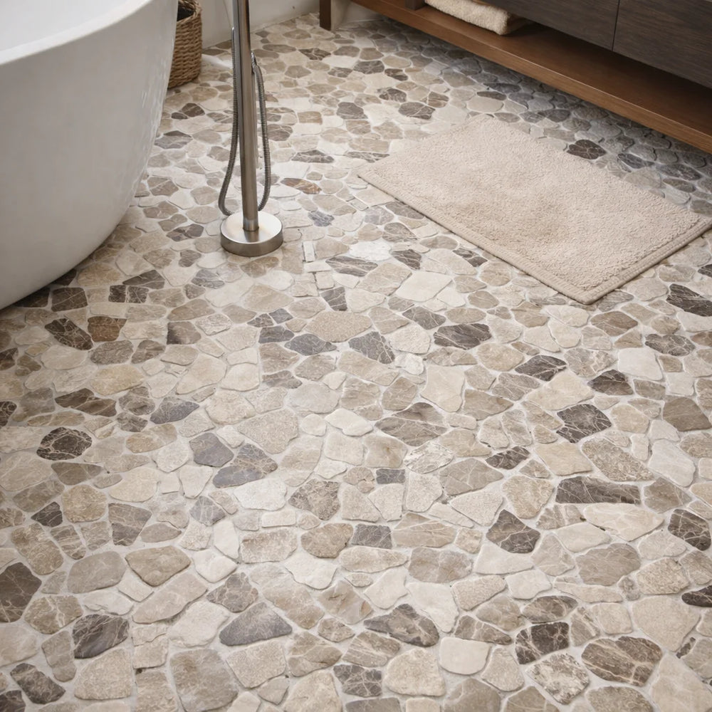 Earthisan Sliced Stone Spanish Blend Mosaic Tile – 12" x 12"