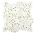 Modcycle Pebble Recycled Glass Calacatta Gold Mosaic Tile – 11.5