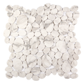 Modcycle Pebble Recycled Glass Calacatta Grey Mosaic Tile – 11.5