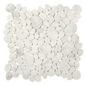 Modcycle Pebble Recycled Glass Carrara Mosaic Tile – 11.5