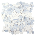 Modcycle Pebble Recycled Glass Sky Blue Mosaic Tile – 11.5