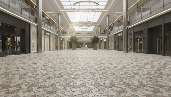 Novare Sliced Stone and Glass Taupe Mosaic Tile – 12" x 12" - Sample