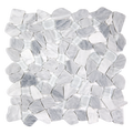 Novare Sliced Stone and Glass Ash Grey Mosaic Tile – 12