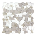 Novare Sliced Stone and Glass Khaki Mosaic Tile – 12