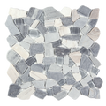 Novare Sliced Stone and Glass Light Grey Mosaic Tile – 12