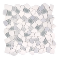 Novare Sliced Stone and Glass Light Blue Mosaic Tile – 12