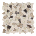 Novare Sliced Stone and Glass Spanish Blend Mosaic Tile – 12