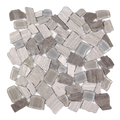 Novare Sliced Stone and Glass Taupe Mosaic Tile – 12