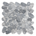 Pebbleluxe Sliced Pebble Stone Graphite Grey Mosaic Tile – 12