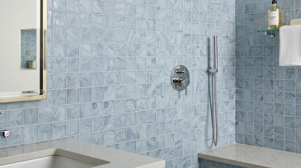 Tirra 2x8 Subway Slate Blue Hot Glass Mosaic Tile – 15.6" x 11.5"
