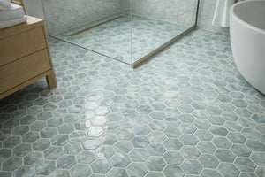 Tirra 2x8 Subway Sage Green Hot Glass Mosaic Tile – 15.6" x 11.5"